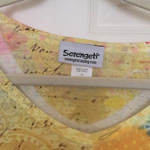 Serengeti Tops - Yellow floral tunic Serengeti Tops - Yellow floral tunic